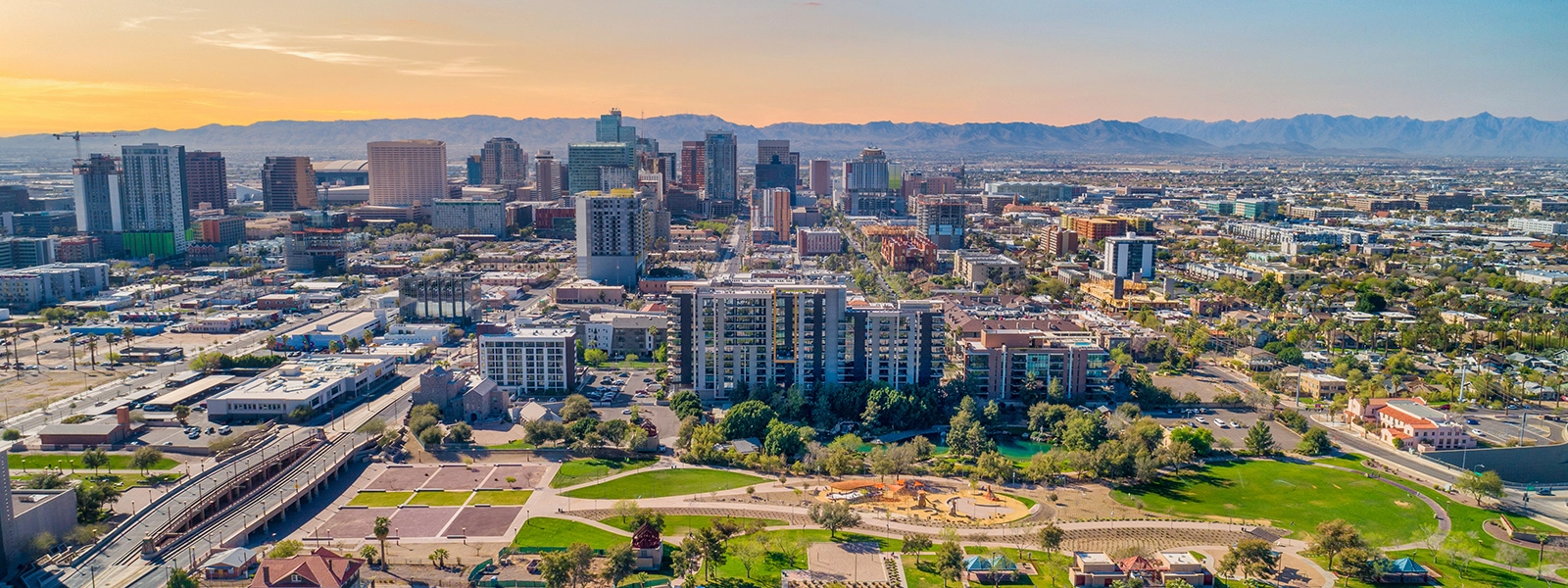 Phoenix Skyline and Mountain Range